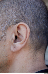 Ear Man White Casual Average Street photo references